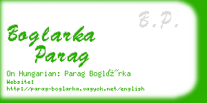 boglarka parag business card